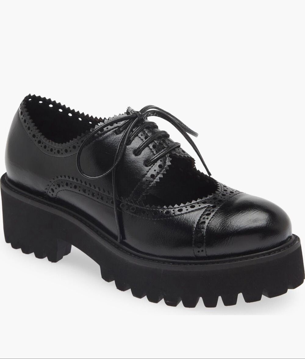 Jeffrey Campbell Realistic Cutout Platform Oxford size 7.5 new